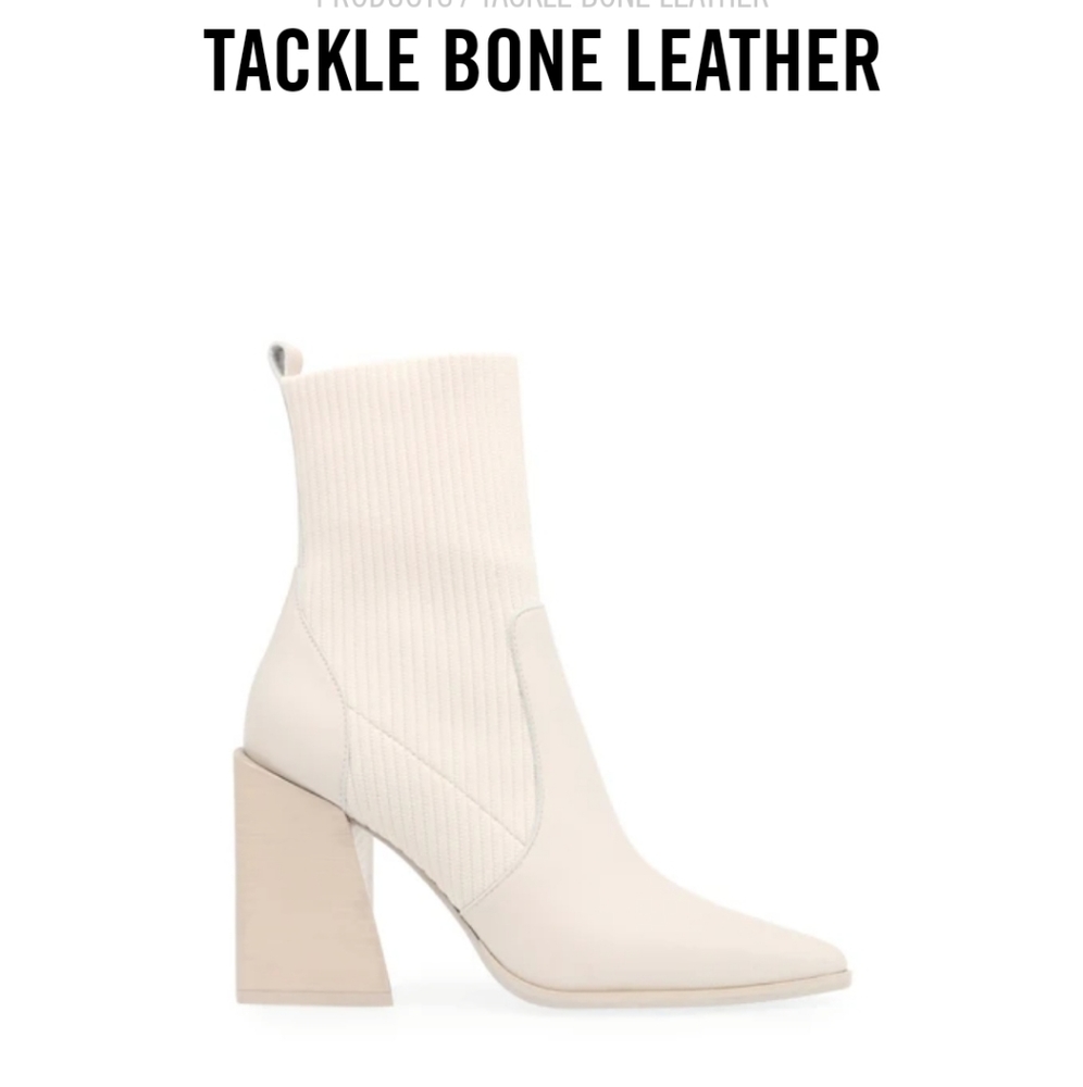 Steve Madden Tackle Bone sock bootie